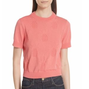 NWT $228 Kate Spade New York Pineapple Textured Sweater - XXS!